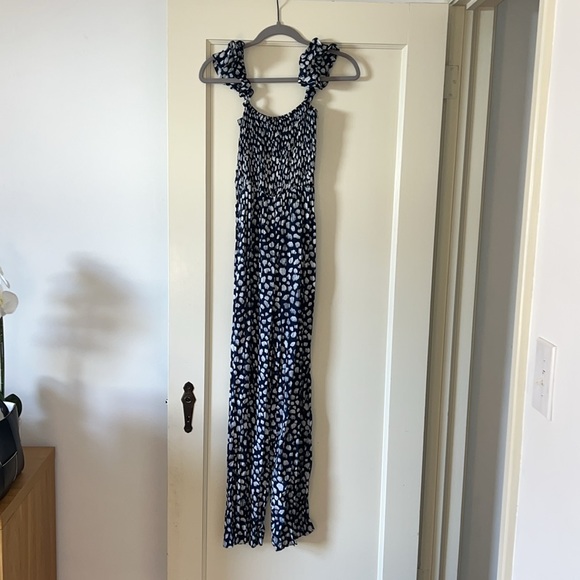 Tiare Hawaii Blue and White Jumpsuit - Picture 3 of 3